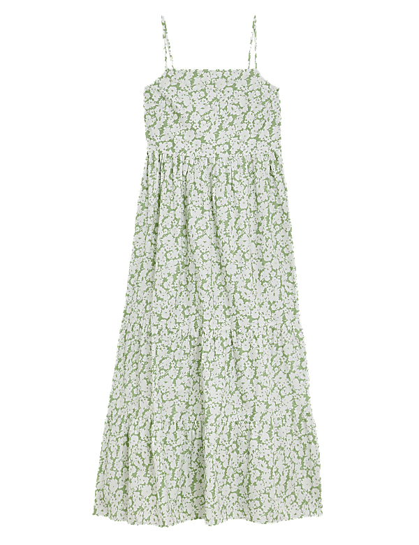 Pure Cotton Printed Midaxi Cami Dress