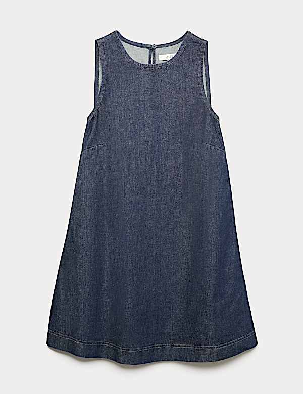 Denim Mini Swing Dress - AT