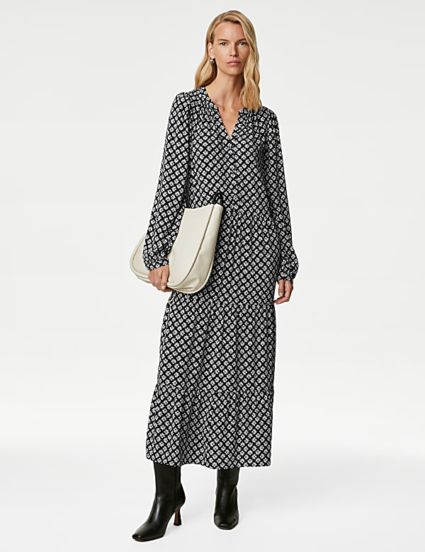 M&s long sleeve dresses outlet