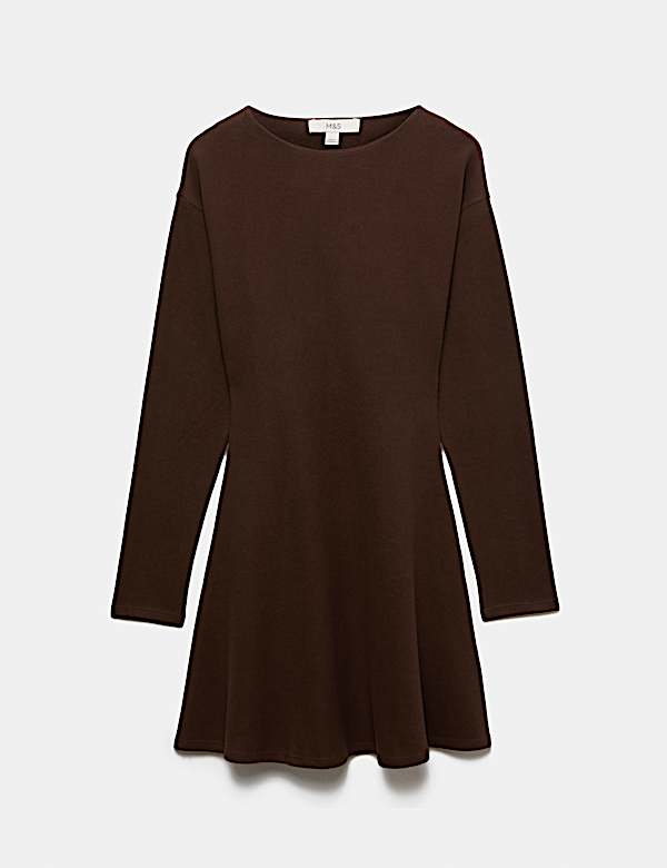 Cotton Rich Cosy Mini Skater Dress - CA
