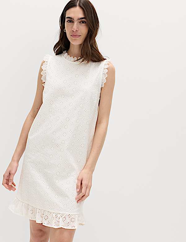 white christmas dresses Delphine Cotton Shift Dress – Montaigne Paris