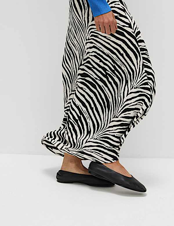 Jupe midi coupe longue &agrave; imprim&eacute; animal - LU