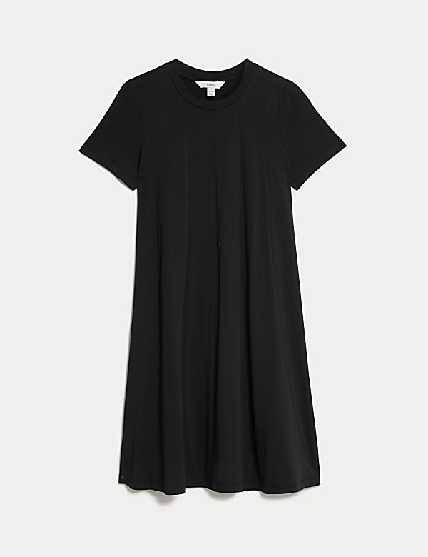 Pure Cotton Panelled Mini Skater Dress - LU