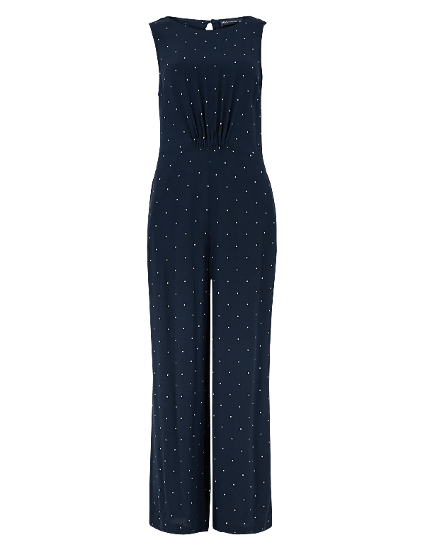 Printed Waisted Jumpsuit