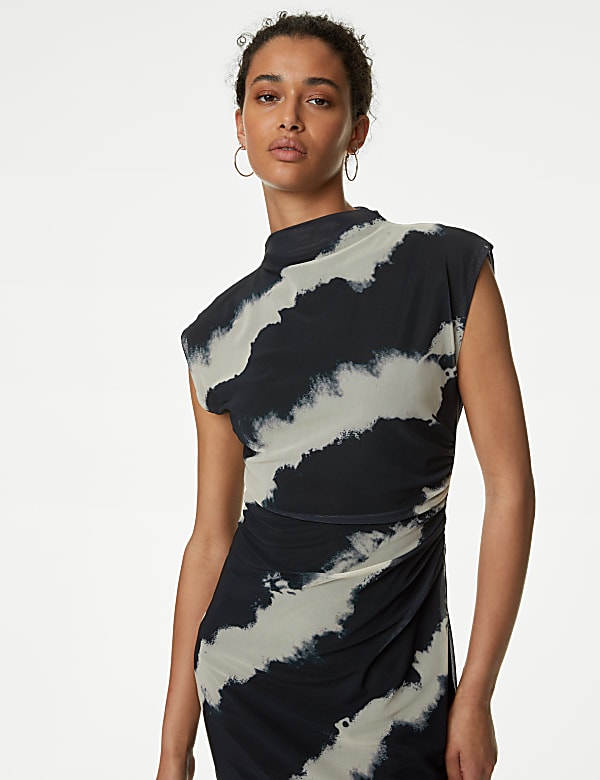 Buy Mesh Jersey Printed Mini Dress at Marks Spencer