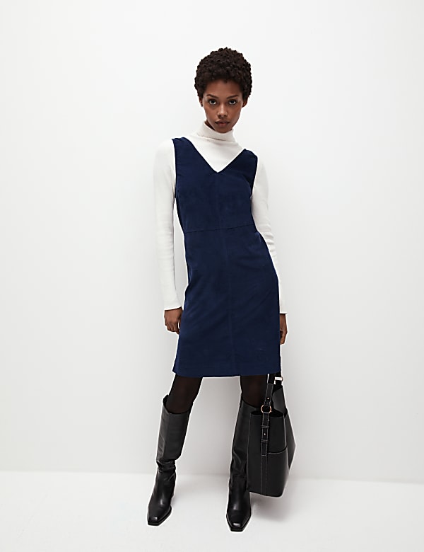 M&s navy shift dress cheap