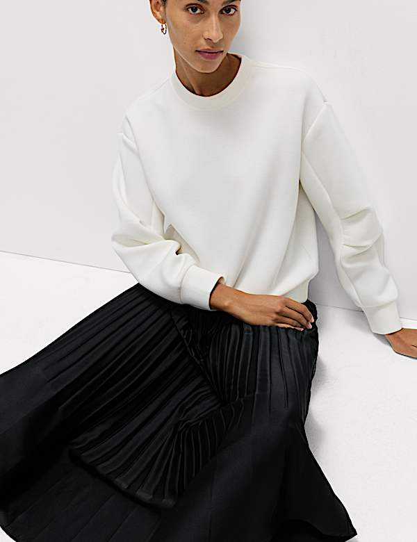 Pleated Midaxi Skirt
