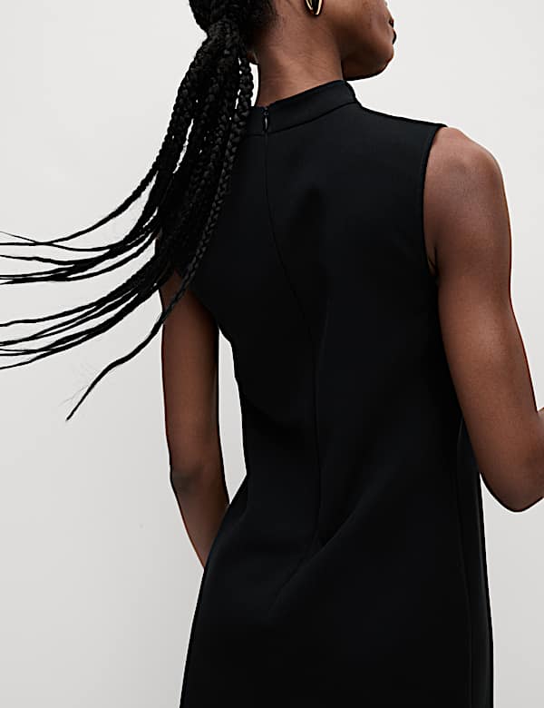 High Neck Mini Shift Dress - EE