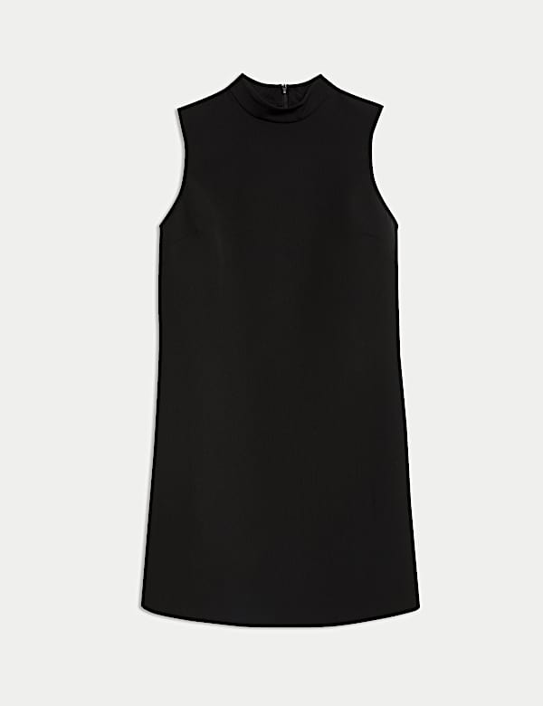 High Neck Mini Shift Dress - EE