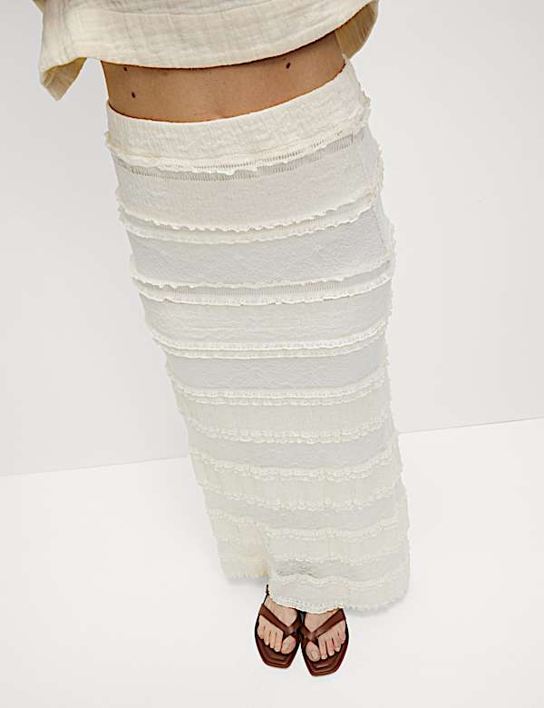 Jersey Midaxi A-Line Skirt - LV