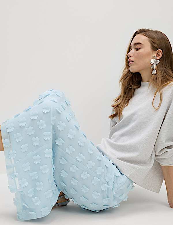 Embellished Midaxi Column Skirt - US