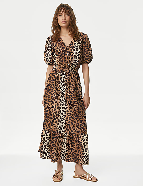 Animal print dress m&s on sale