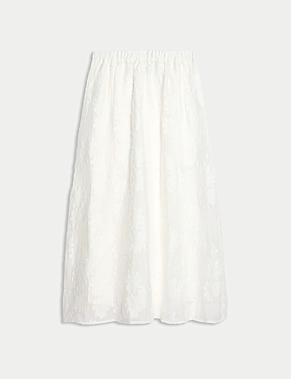 Jacquard Midi Circle Skirt - JE