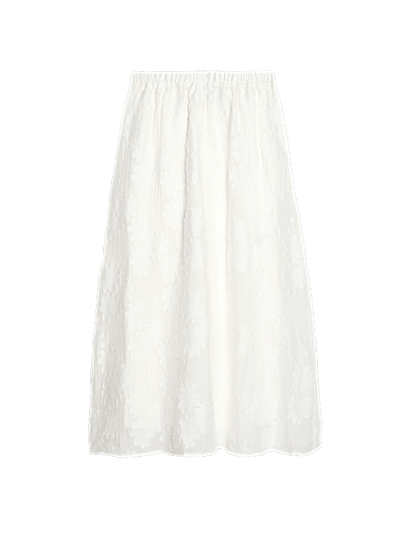 Jacquard Midi Circle Skirt