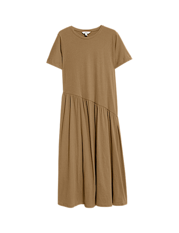ASYMM MIDI TSHIRT DRESS