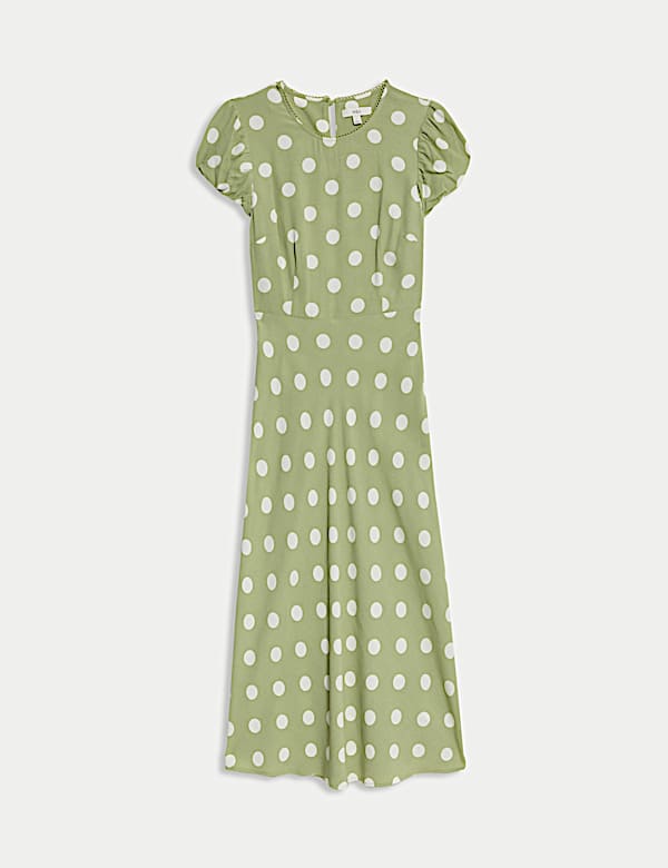 Polka Dot Midaxi Tea Dress - JE