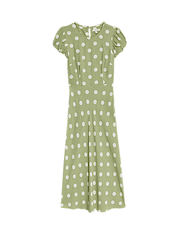 Polka Dot Midaxi Tea Dress