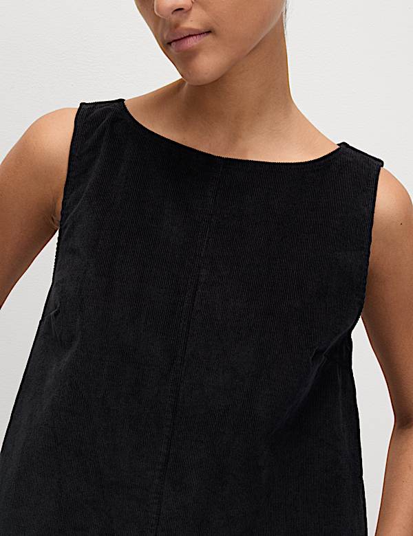 CORD MINI SHIFT DRESS