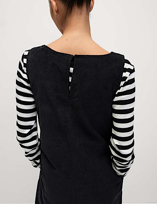 CORD MINI SHIFT DRESS