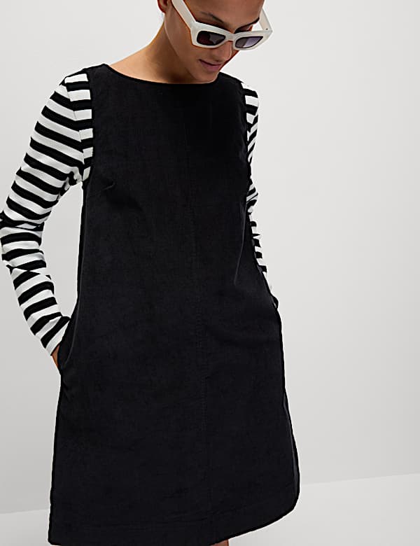 CORD MINI SHIFT DRESS