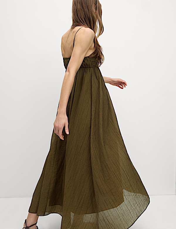 Lyocell Rich Textured Midaxi Cami Dress