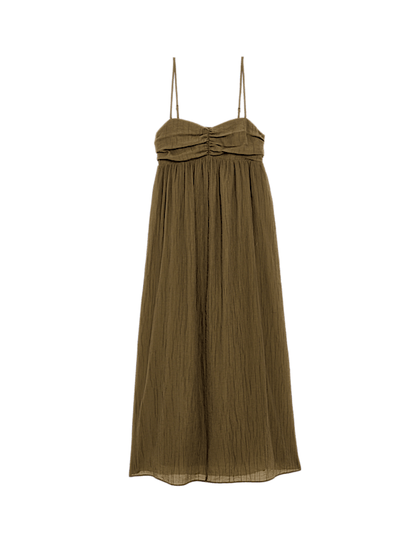 Lyocell Rich Textured Midaxi Cami Dress