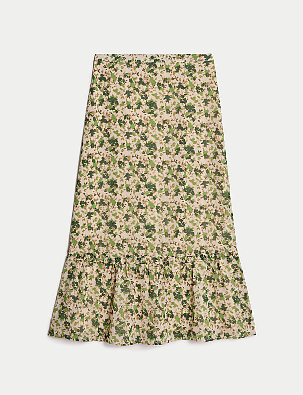 Chiffon Floral Midi Circle Skirt - AU