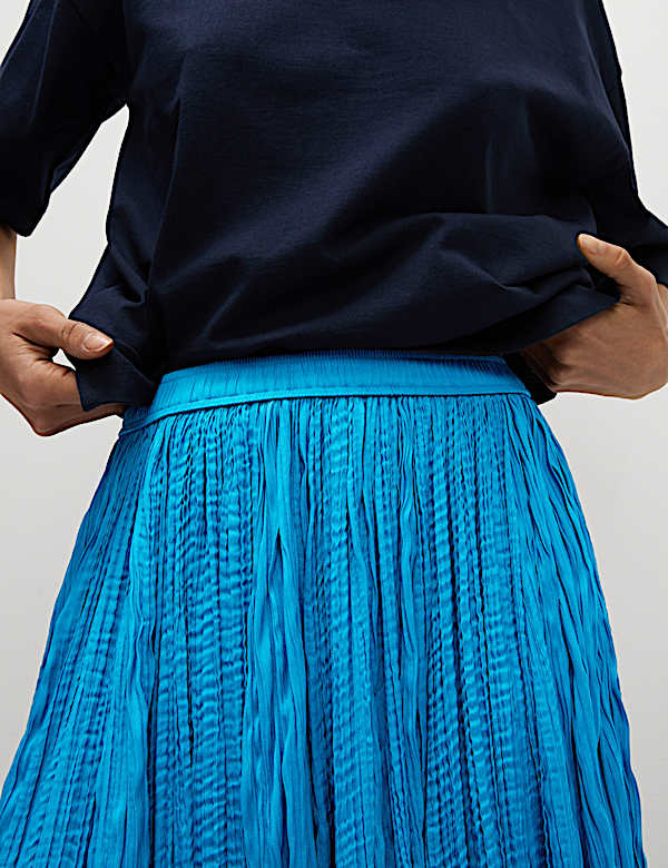 Pleated Maxi Skirt