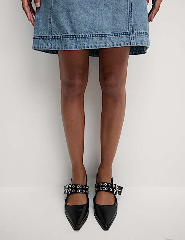 Denim Square Neck Mini Waisted Dress - ID