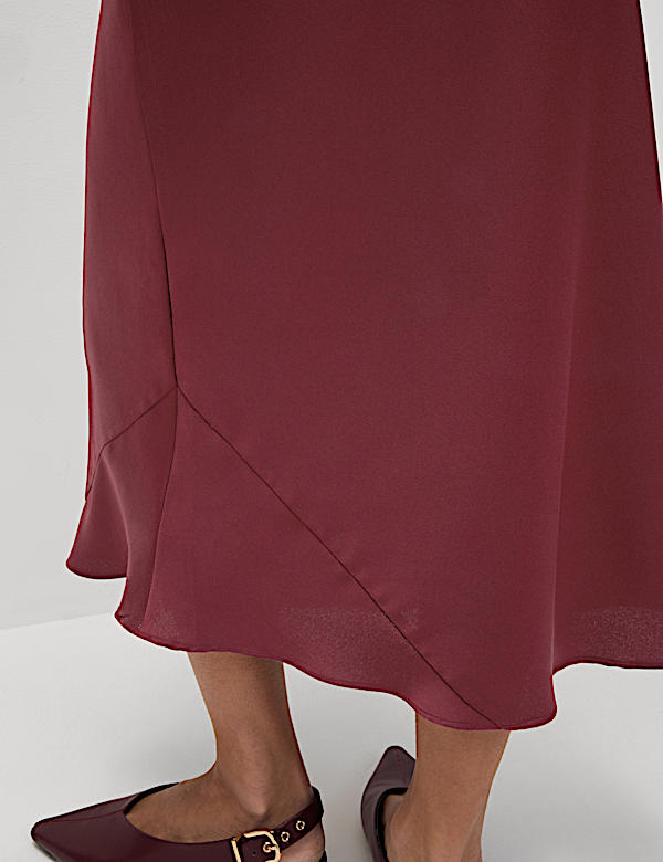 Satin Midaxi Slip Skirt