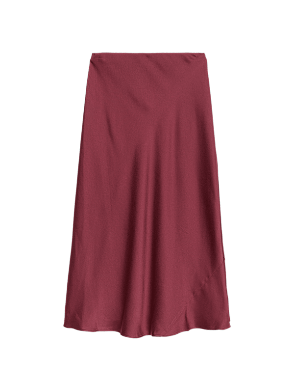 Satin Midaxi Slip Skirt