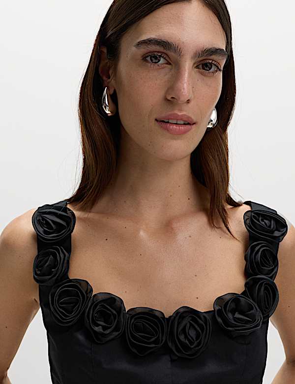 Top corset 100 % coton à détail fleuri - LU