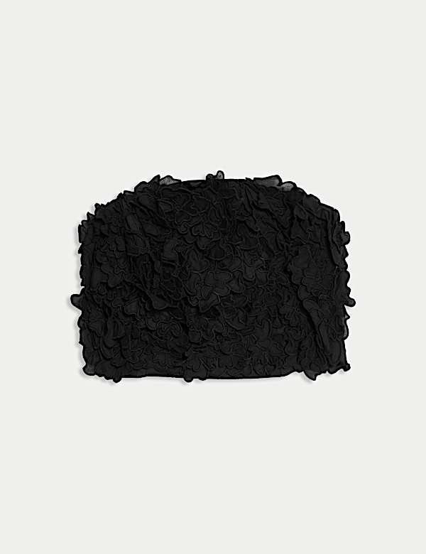 Pure Cotton Textured Bandeau Top - HU