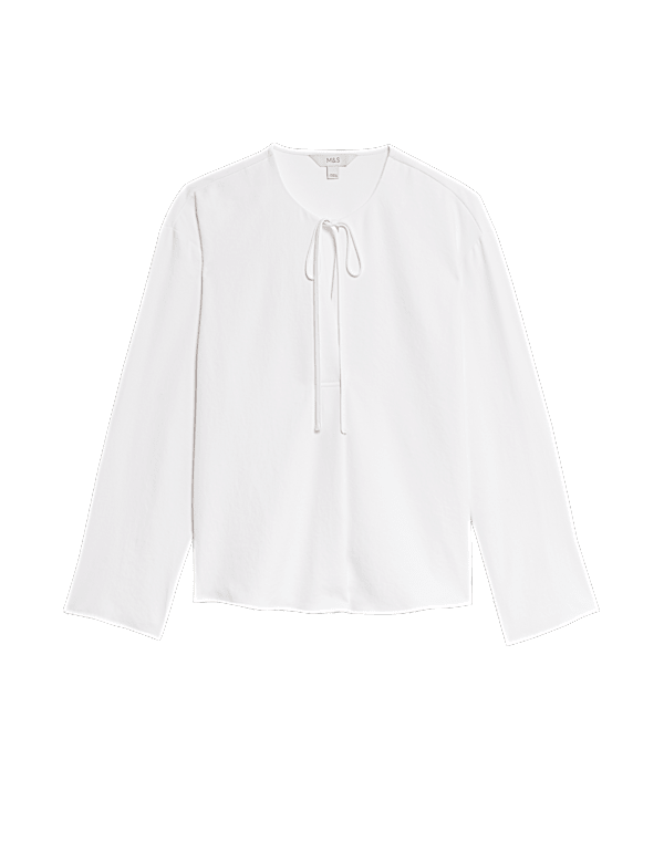 Collared Popover Blouse