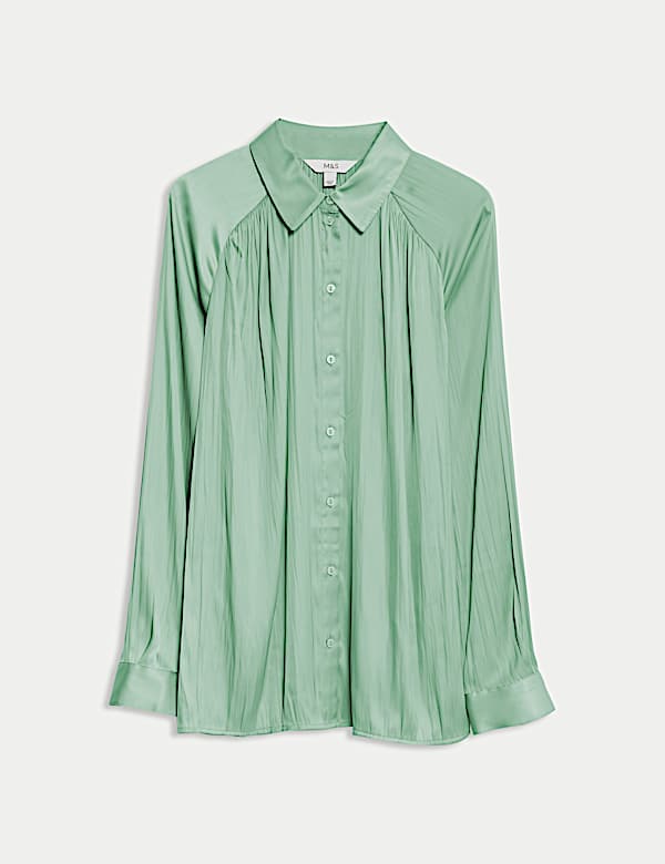 Geplooid overhemd met kraag - NL