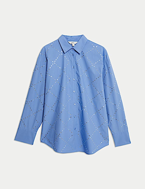 Pure Cotton Embellished Collared Shirt - IL