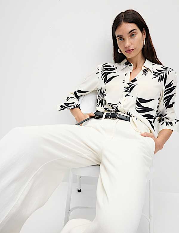 Printed Collared Shirt