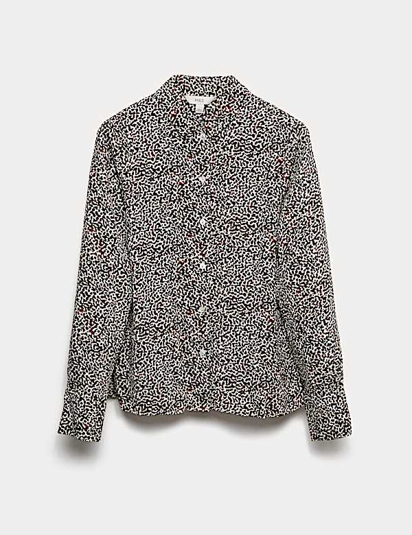 Printed Collared Button Through Shirt - IT