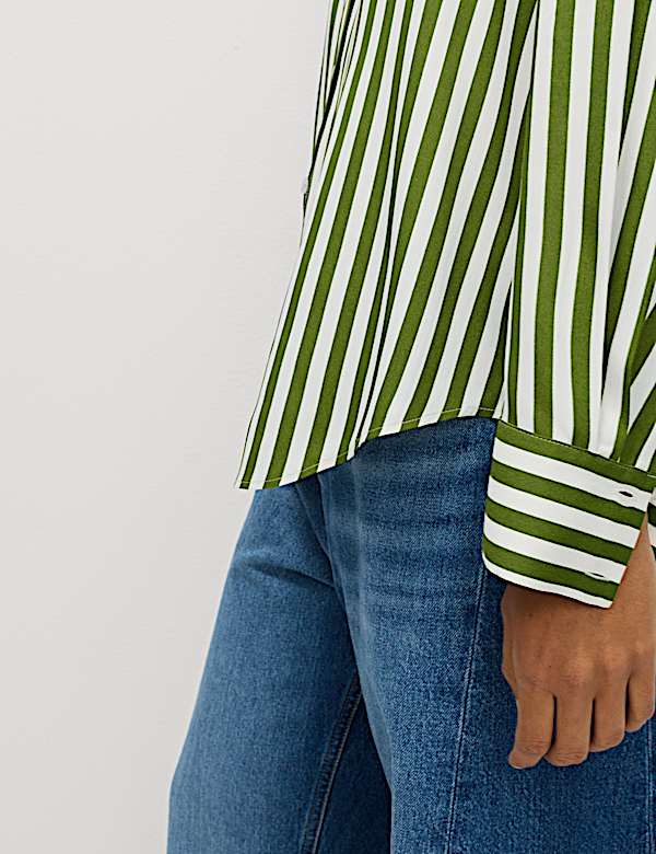 Printed Collared Button Through Shirt