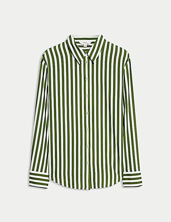 Printed Collared Button Through Shirt - LV