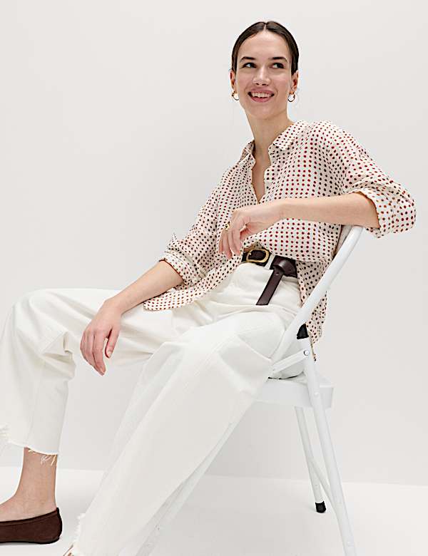 Textured Print Long Sleeve Shirt - AU