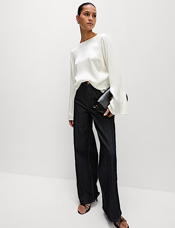 Tie Detail Long Sleeve Top
