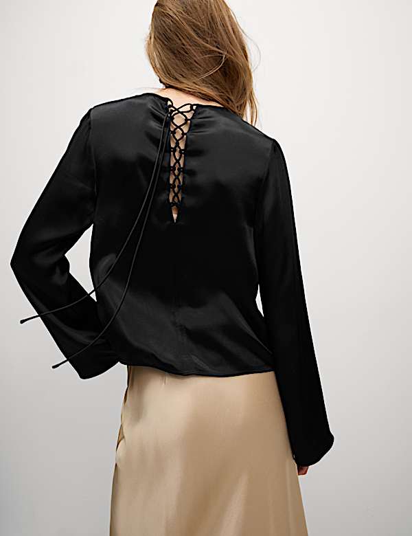 Tie Detail Long Sleeve Top