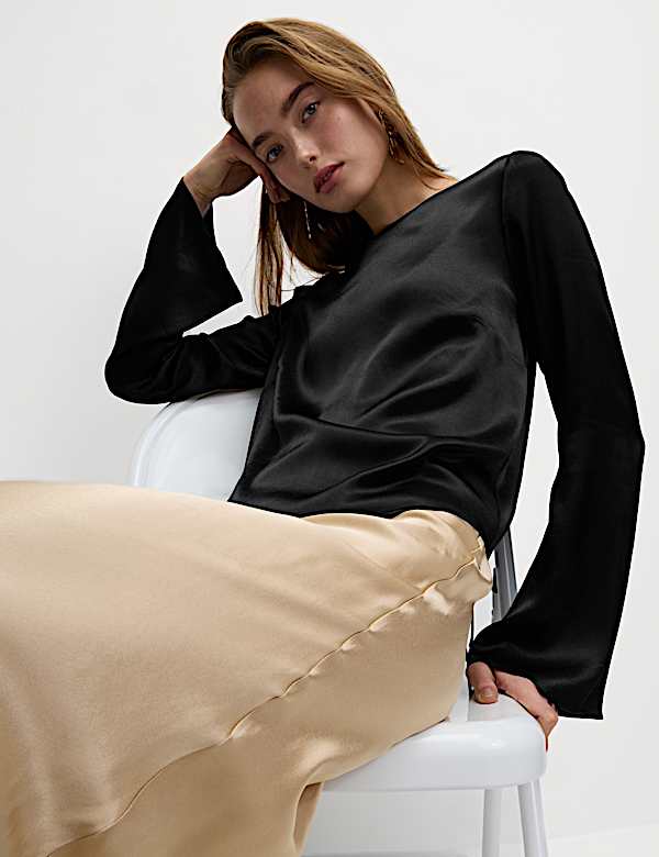 Tie Detail Long Sleeve Top