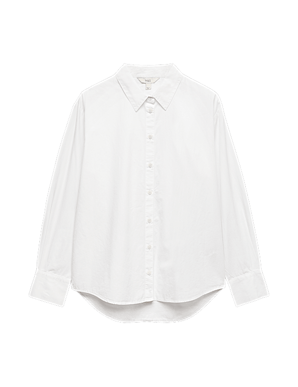 Pure Cotton Collared Button Through Shirt