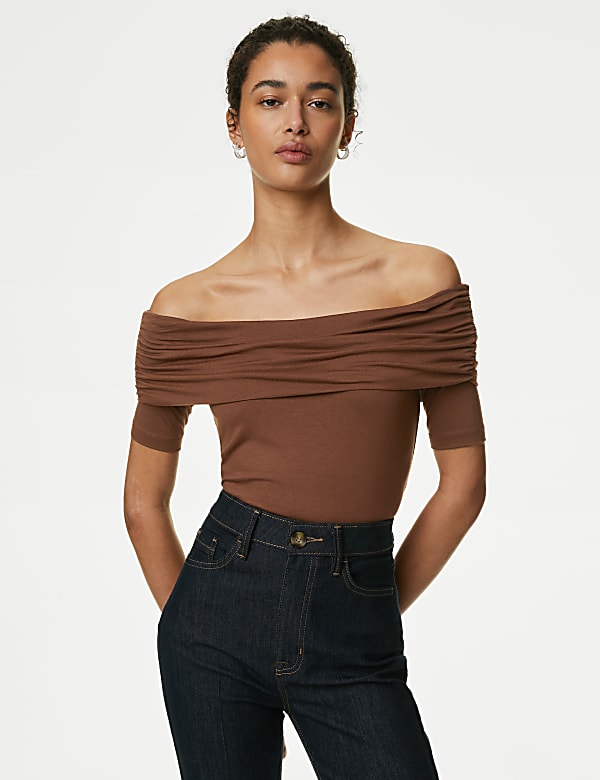 Jersey Bardot Top