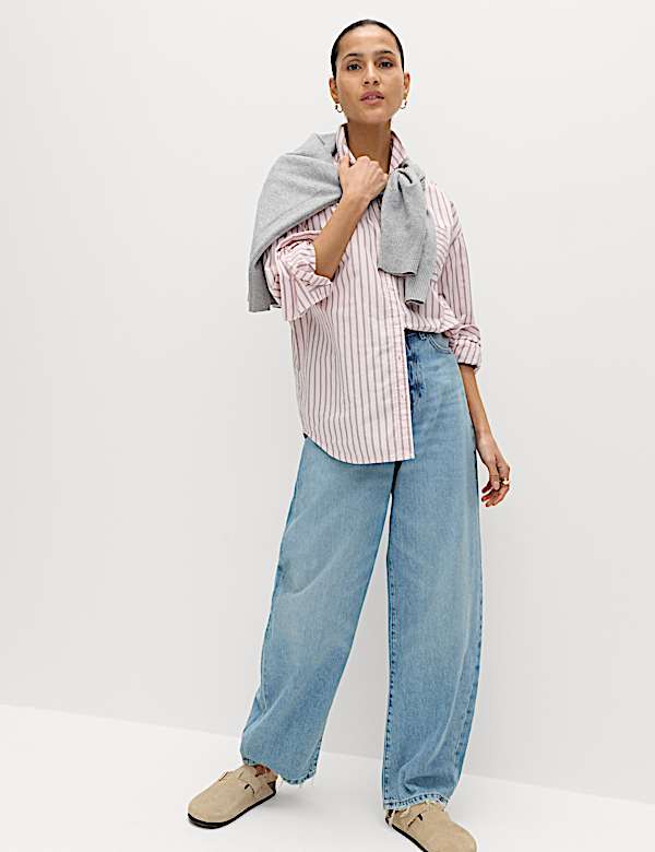 Pure Cotton Striped Shirt - CH