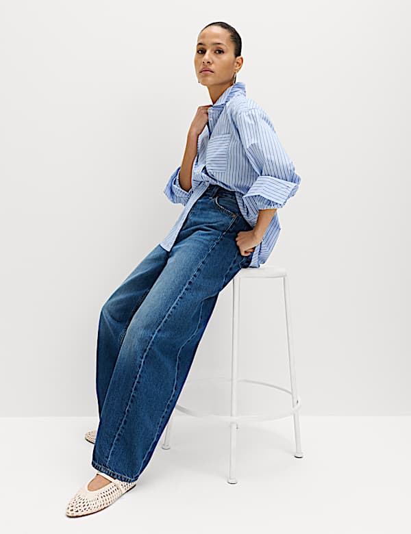 Pure Cotton Striped Shirt - MX