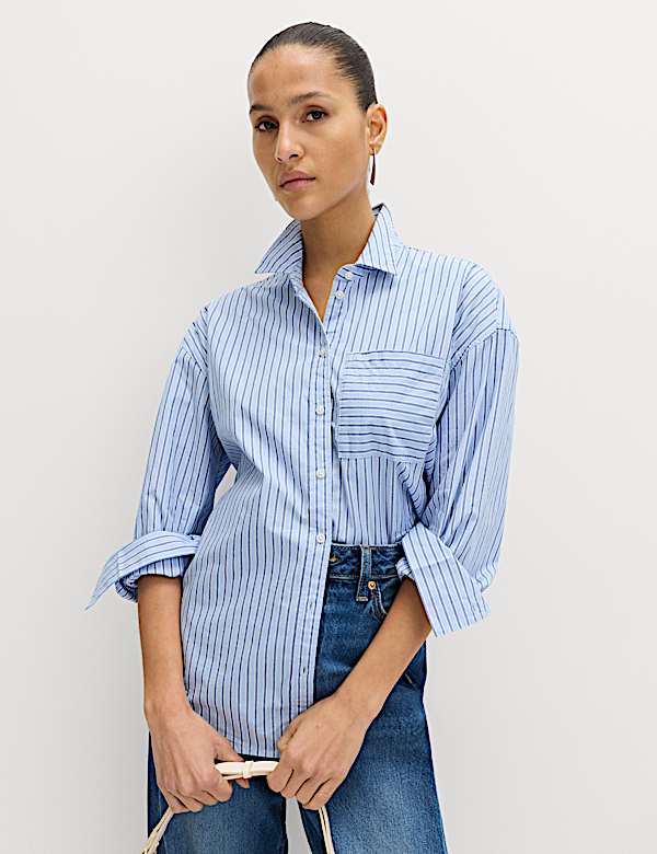 Pure Cotton Striped Shirt - MX