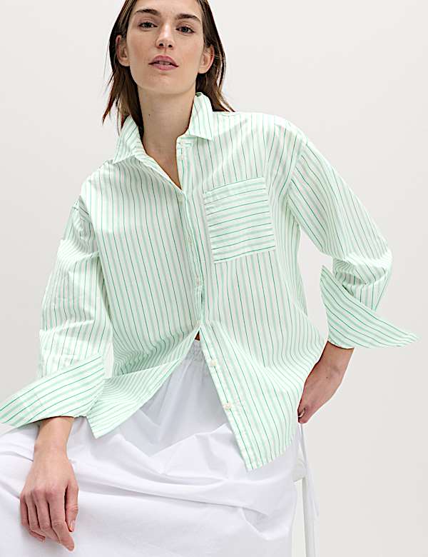 Pure Cotton Striped Shirt